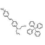 CAS 登录号：159721-38-7， 4-[(E)-2-{4-[乙基(2-羟基乙基)氨基]苯基}乙烯基]-1-甲基吡啶鎓四苯基硼酸盐(1-)