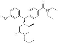 CAS#: 159860-31-8, 4-[(R)-[(2S,5R)-2,5-Dimethyl-4-Propylpiperazin-1-Yl]-(3-Methoxyphenyl)Methyl]-N,N-Diethylbenzamide