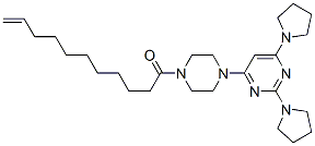 CAS#: 159872-32-9, 1-[4-(2,6-Dipyrrolidin-1-Ylpyrimidin-4-Yl)Piperazin-1-Yl]Undec-10-En-1-One