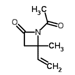 CAS#: 160291-17-8, 1-Acetyl-4-Methyl-4-Vinyl-2-Azetidinone