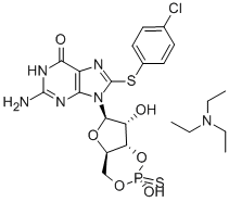 CAS#: 160385-87-5, 8-[(4-Chlorophenyl)Thio]-Guanosine Cyclic 3',5'-[(S)-Hydrogen Phosphorothioate]