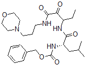 CAS#: 160399-35-9, Phenylmethyl N-[(2S)-4-Methyl-1-[[1-(3-Morpholin-4-Ylpropylamino)-1,2-Dioxopentan-3-Yl]Amino]-1-Oxopentan-2-Yl]Carbamate
