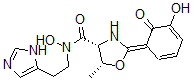 CAS#: 160472-93-5, (2Z,4R,5R)-N-Hydroxy-2-(5-Hydroxy-6-Oxo-1-Cyclohexa-2,4-Dienylidene)-N-[2-(3H-Imidazol-4-Yl)Ethyl]-5-Methyl-1,3-Oxazolidine-4-Carboxamide