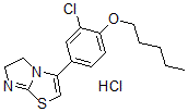 CAS 登录号：160518-41-2， 3-(3-氯-4-戊氧基苯基)-5,6-二氢咪唑并[2,1-b][1,3]噻唑盐酸盐