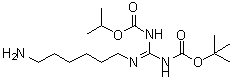 CAS 登录号：160677-41-8， [(6-氨基己基)亚氨甲酰]二氨基甲酸二叔丁酯