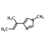 CAS 登录号：161095-84-7， 4-[(2E)-2-丁烯-2-基]-1-甲基-1H-咪唑