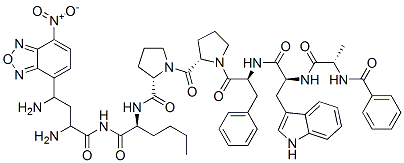 CAS#: 161238-74-0, N-alpha-Benzoyl-(gamma-(7-nitrobenz-2-oxa-1,3-diazol-4-yl)-2,4-diaminobutyryl)-alanyl-tryptophyl-phenylalanyl-prolyl-prolyl-norleucinamide