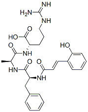 CAS 登录号：161258-31-7， (2S)-5-(二氨基亚甲基氨基)-2-[[(2S)-2-[[(2S)-2-[[(E)-3-(2-羟基苯基)丙-2-烯酰基]氨基]-3-苯基丙酰基]氨基]丙酰]氨基]戊酸