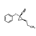 CAS#: 161262-84-6, (1R,2S)-2-Ethoxy-1-(Phenylsulfanyl)Cyclopropanecarbonitrile