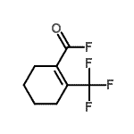 CAS 登录号：161264-74-0， 2-(三氟甲基)-1-环己烯-1-羰基氟化物