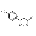 CAS 登录号：161470-77-5， 3-(4-甲基-1-吡啶鎓基)丁酸酯