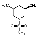 CAS 登录号：16168-26-6， (3R,5R)-3,5-二甲基-1-哌啶磺酰胺
