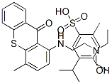 CAS 登录号：16170-88-0， 1-(2-二乙基氨基乙胺)-4-甲基-噻吨-9-酮;4-羟基-2-甲基-5-丙-2-基-苯磺酸