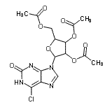 CAS 登录号：161923-50-8， 6-氯-9-(2,3,5-三-O-乙酰基呋喃戊糖基)-1,9-二氢-2H-嘌呤-2-酮