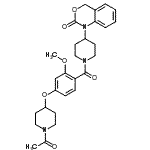 CAS#: 162042-44-6, 1-(1-{4-[(1-Acetyl-4-Piperidinyl)Oxy]-2-Methoxybenzoyl}-4-Piperidinyl)-1,4-Dihydro-2H-3,1-Benzoxazin-2-One
