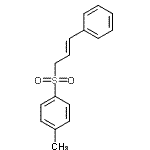 CAS 登录号：16215-11-5， 1-甲基-4-{[(2E)-3-苯基-2-丙烯-1-基]磺酰基}苯