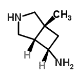 CAS 登录号：162301-27-1， (1R,5S,6S)-1-甲基-3-氮杂双环[3.2.0]庚烷-6-胺