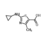 CAS#: 162651-10-7, 2-(Cyclopropylamino)-4-Methyl-1,3-Thiazole-5-Carboxylic Acid