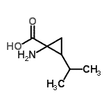 CAS 登录号：162679-89-2， 1-氨基-2-异丙基环丙烷羧酸