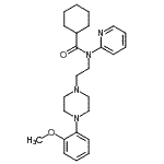 CAS#: 162760-96-5, N-{2-[4-(2-Methoxyphenyl)-1-Piperazinyl]Ethyl}-N-(2-Pyridinyl)Cyclohexanecarboxamide