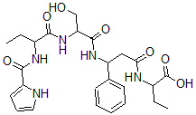 CAS 登录号：163136-31-0， 2-[[3-[[3-羟基-2-[2-(1H-吡咯-2-羰基氨基)丁酰基氨基]丙酰]氨基]-3-苯基丙酰基]氨基]丁酸