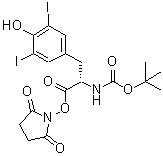 CAS#: 163679-35-4, 2,5-Dioxo-1-Pyrrolidinyl 3,5-Diiodo-N-{[(2-Methyl-2-Propanyl)Oxy]Carbonyl}-L-Tyrosinate