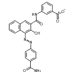 CAS 登录号：163879-74-1， 4-[(4-氨基甲酰苯基)偶氮]-3-羟基-N-(3-硝基苯基)-2-萘甲酰胺