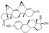 CAS 登录号:164017-31-6, 炔雌醇-屈螺酮混合物