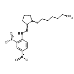 CAS 登录号：16424-98-9， 1-(2,4-二硝基苯基)-2-(2-庚亚基环戊基亚基)肼