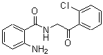CAS 登录号：16442-80-1， 2-氨基-N-[2-(2-氯苯基)-2-氧代乙基]苯甲酰胺