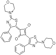 CAS#: 164534-27-4, (4E)-4-[2-(Morpholin-4-Ium-4-Ylidene)-4-Phenyl-1,3-Thiazol-5(2H)-Ylidene]-2-[2-(4-Morpholinyl)-4-Phenyl-1,3-Thiazol-5-Yl]-3-Oxo-1-Cyclobuten-1-Olate