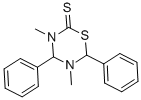 CAS#: 16486-28-5, Tetrahydro-3,5-dimethyl-4,6-diphenyl-2H-1,3,5-thiadiazine-2-thione