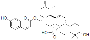 CAS#: 165171-15-3, (1S,2R,4aS,6aR,6aR,6bR,8aR,10S,12aR,14bS)-10-Hydroxy-4a-[[(Z)-3-(4-Hydroxyphenyl)Prop-2-Enoyl]Oxymethyl]-1,2,6b,9,9,12a-Hexamethyl-2,3,4,5,6,6a,7,8,8a,10,11,12,13,14b-Tetradecahydro-1H-Picene-6a-Carboxylic Acid
