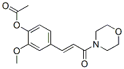 CAS#: 16562-72-4, 4-[3-(4-Acetoxy-3-Methoxyphenyl)-1-Oxo-2-Propenyl]Morpholine