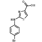 CAS#: 165682-80-4, 2-[(4-Bromophenyl)Amino]-1,3-Thiazole-4-Carboxylic Acid