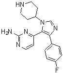CAS#: 165806-53-1, 4-[4-(4-Fluorophenyl)-1-(4-Piperidinyl)-1H-Imidazol-5-Yl]-2-Pyrimidinamine