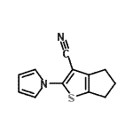 CAS 登录号：165820-24-6， 2-(1H-吡咯-1-基)-5,6-二氢-4H-环戊二烯并[b]噻吩-3-甲腈