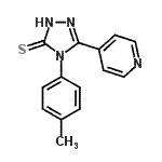 CAS#: 16629-43-9, 4-(4-Methylphenyl)-5-(4-Pyridinyl)-4H-1,2,4-Triazole-3-Thiol