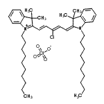 CAS 登录号：166317-60-8， 2-[(1E,3Z,5E)-3-氯-5-(1-癸基-3,3-二甲基-1,3-二氢-2H-吲哚-2-亚基)-1,3-戊二烯-1-基]-1-癸基-3,3-二甲基-3H-吲哚鎓高氯酸盐