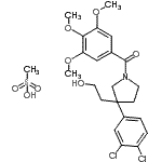 CAS#: 167262-42-2, [3-(3,4-Dichlorophenyl)-3-(2-Hydroxyethyl)-1-Pyrrolidinyl](3,4,5-Trimethoxyphenyl)Methanone Methanesulfonate (1:1)