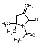 CAS 登录号：167281-21-2， 1-乙酰基-5,5-二甲基-3-亚甲基-2-吡咯烷酮