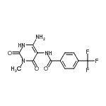 CAS#: 167299-07-2, N-(6-Amino-3-Methyl-2,4-Dioxo-1,2,3,4-Tetrahydro-5-Pyrimidinyl)-4-(Trifluoromethyl)Benzamide