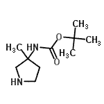 CAS#: 167888-15-5, 2-Methyl-2-Propanyl (3-Methyl-3-Pyrrolidinyl)Carbamate