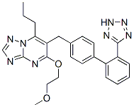 CAS 登录号：168152-95-2， 5-(2-甲氧基乙氧基)-7-丙基-6-[[4-[2-(2H-四唑-5-基)苯基]苯基]甲基]-[1,2,4]三唑并[1,5-a]嘧啶
