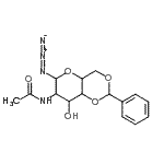 CAS#: 168397-51-1, N-(6-Azido-8-Hydroxy-2-Phenylhexahydropyrano[3,2-d][1,3]Dioxin-7-Yl)Acetamide