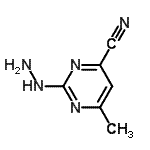 CAS 登录号：16858-57-4， 2-肼基-6-甲基-4-嘧啶甲腈