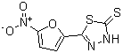 CAS 登录号：16865-27-3， 5-(5-硝基-2-呋喃基)-1,3,4-噻二唑-2(3H)-硫酮
