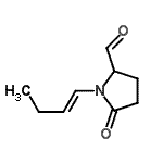 CAS#: 168985-28-2, 1-[(1E)-1-Buten-1-Yl]-5-Oxo-2-Pyrrolidinecarbaldehyde