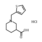 CAS#: 169139-04-2, 1-(2-Thienylmethyl)-3-Piperidinecarboxylic Acid Hydrochloride (1:1)