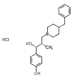 CAS#: 169197-02-8, 4-[(1R,2S)-3-(4-Benzyl-1-Piperidinyl)-1-Hydroxy-2-Methylpropyl]Phenol Hydrochloride (1:1)